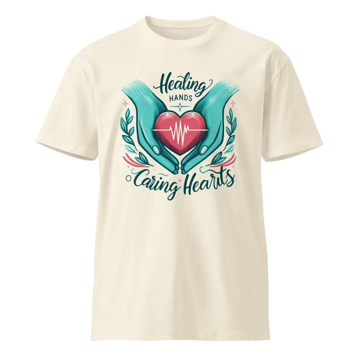 Healing graphics tees, Healing Hands Caring Hearts T-Shirt product image (1)