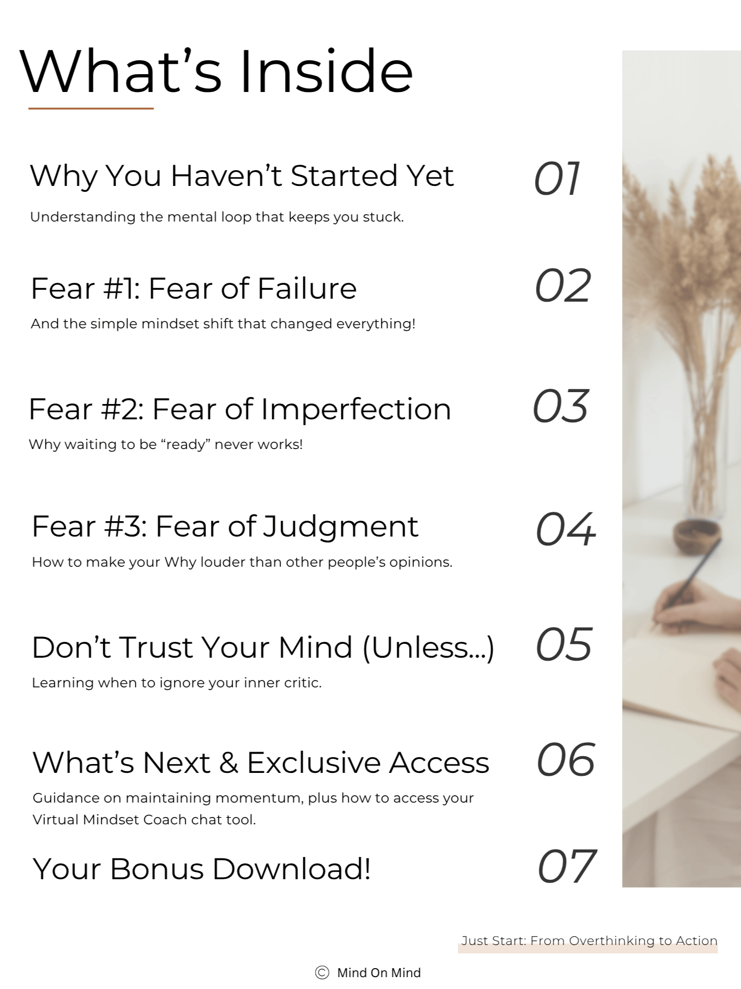 JUST START - From Overthinking to Action product image (2)