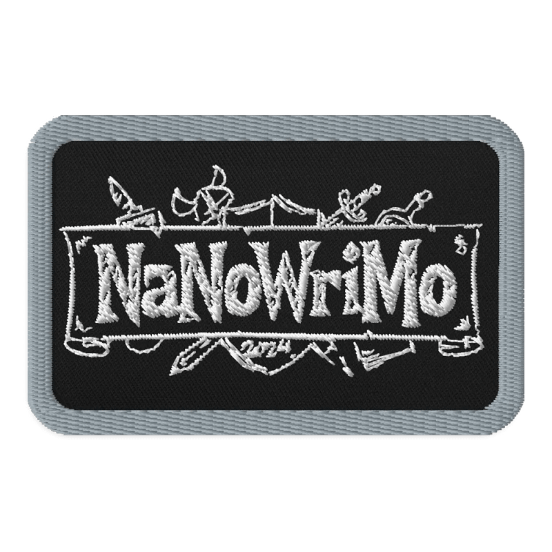 NaNoWriMo 2024 - Black/Gray Pencil Logo Patch