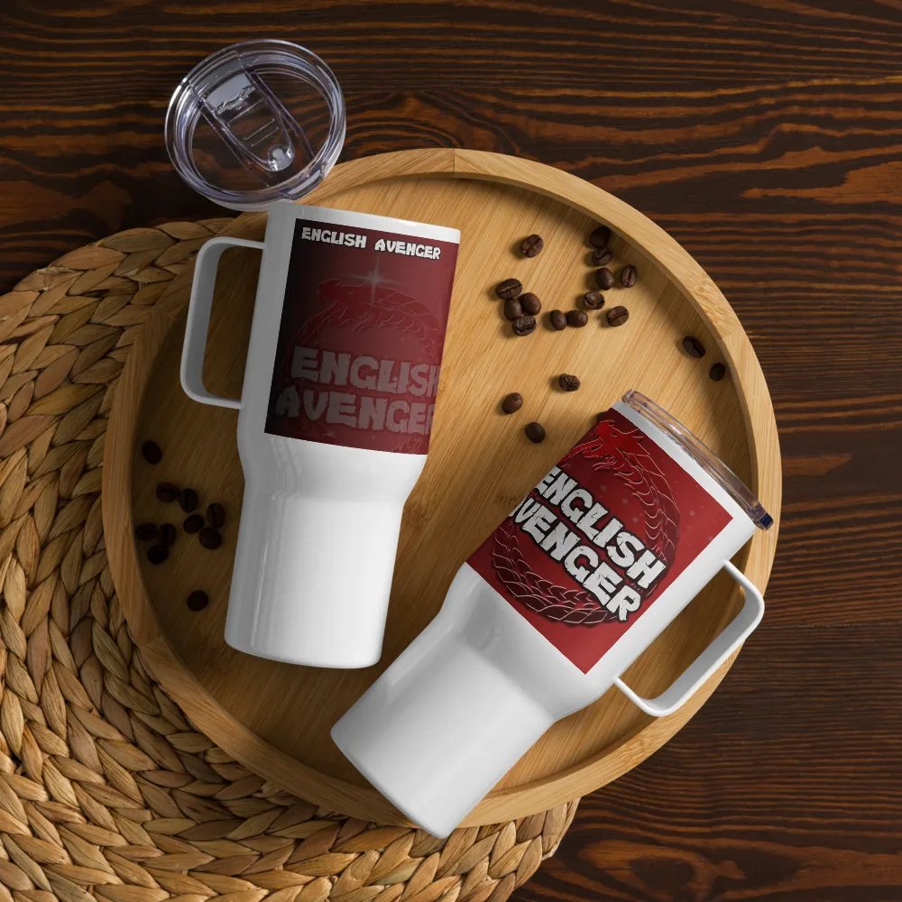 English Avenger Channel Logo Graphic Travel Mug with Handle product image (12)