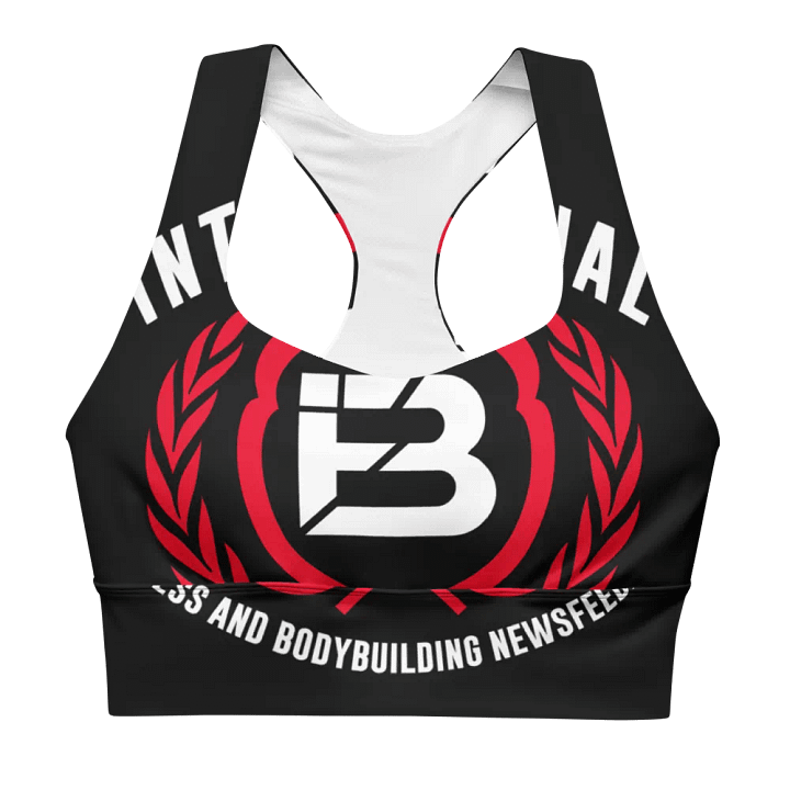 IFBNewsfeed.Org's All-Over Print Recycled Longline Sports Bra product image (1)