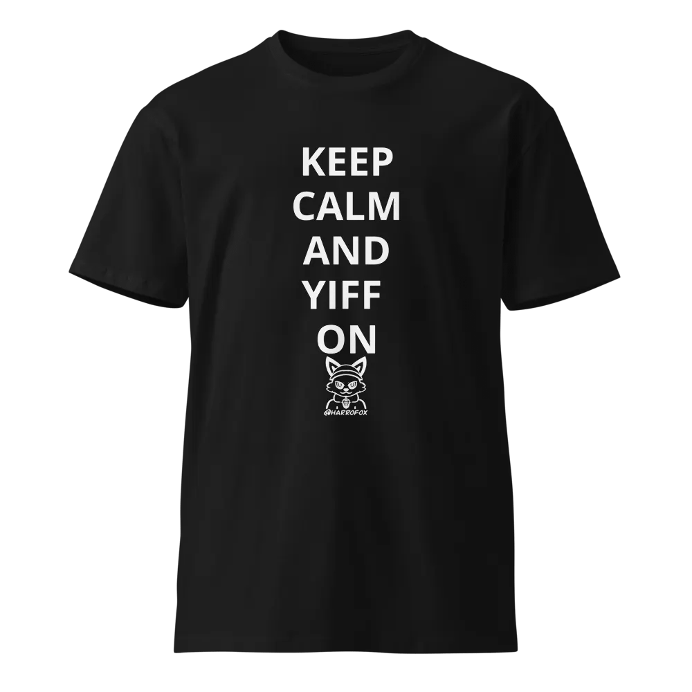 keep clam and yiff on shirt product image (1)