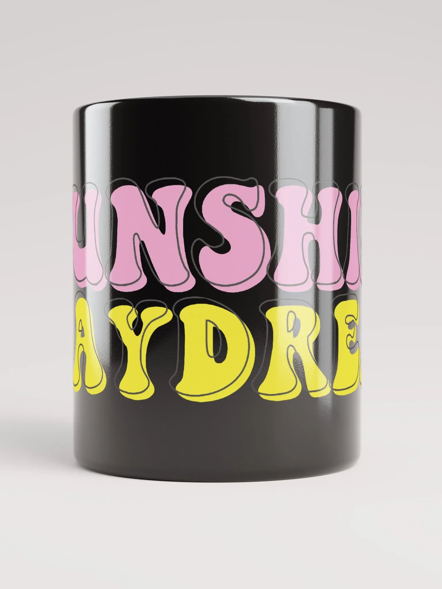 Sunshine Daydream Black Glossy Mug by Mugz product image (5)