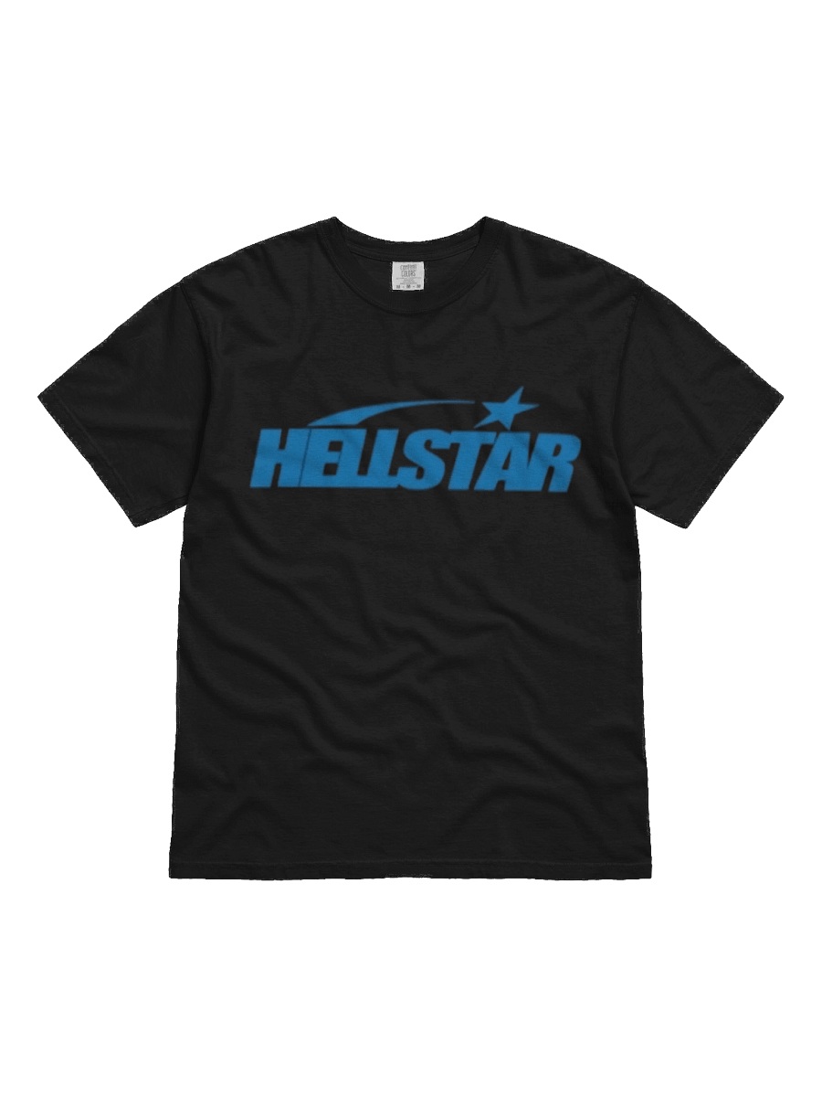 Hellstar Classic T-shirt (Regular Print) Black/Blue product image (1)