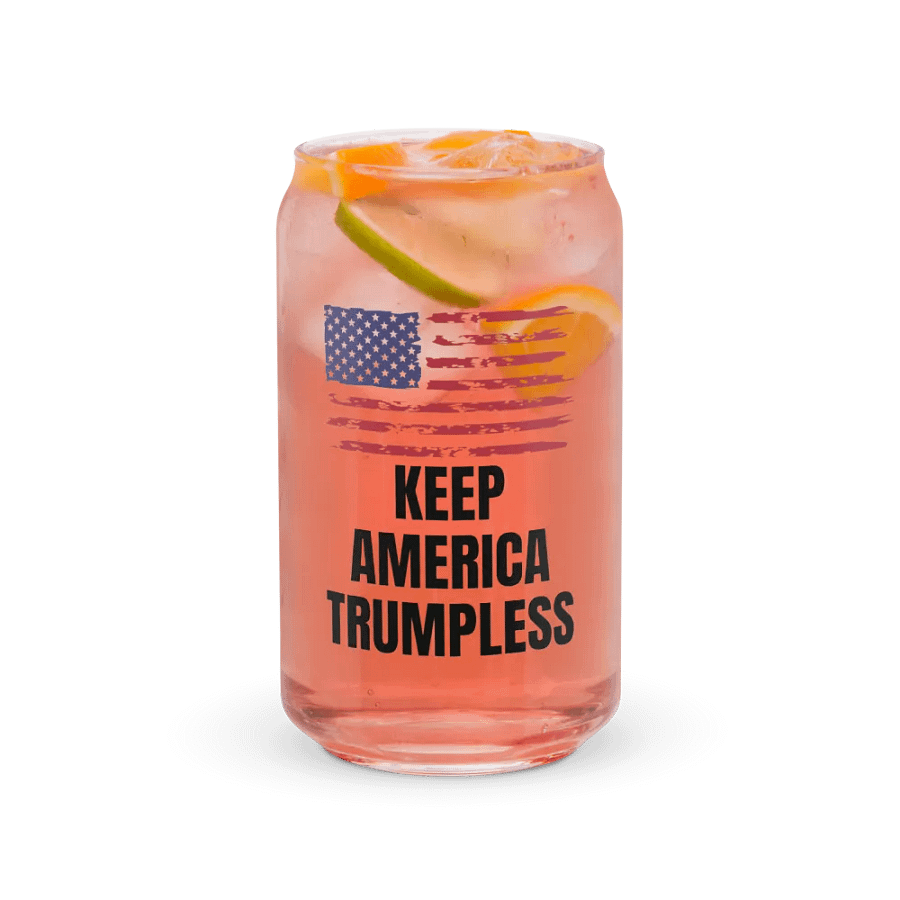 Pris- KEEP AMERICA TRUMPLESS-Can-Shaped Glass product image (37)
