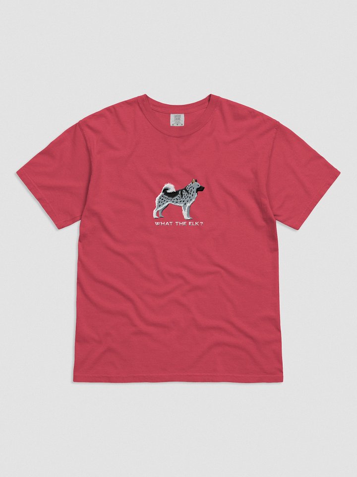 What the Elk? T-Shirt(Embroidered) of a Norwegian Elkhound(Gray) product image (41)