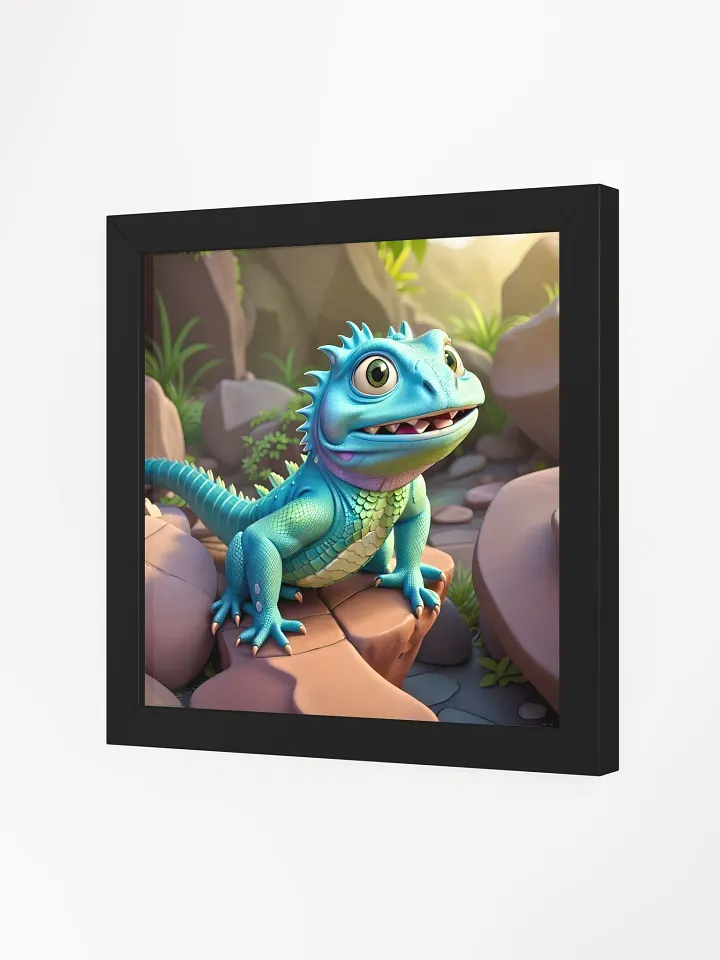 Endangered Species - Mexico - Rock Iguana Eco-Friendly Ayous Wood Framed Poster product image (2)