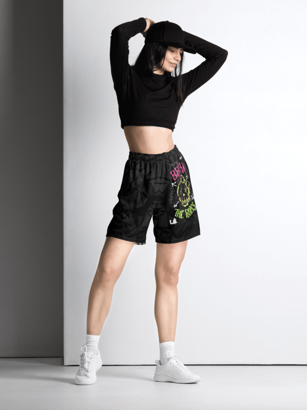 Break the rules | Recycled Unisex Mesh Shorts product image (4)