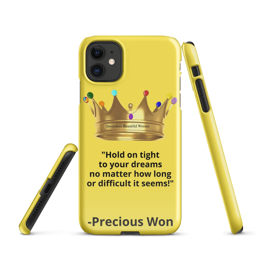 Queendom Beautiful Women iPhone® Snap Case (Yellow/Citrine) product image (1)