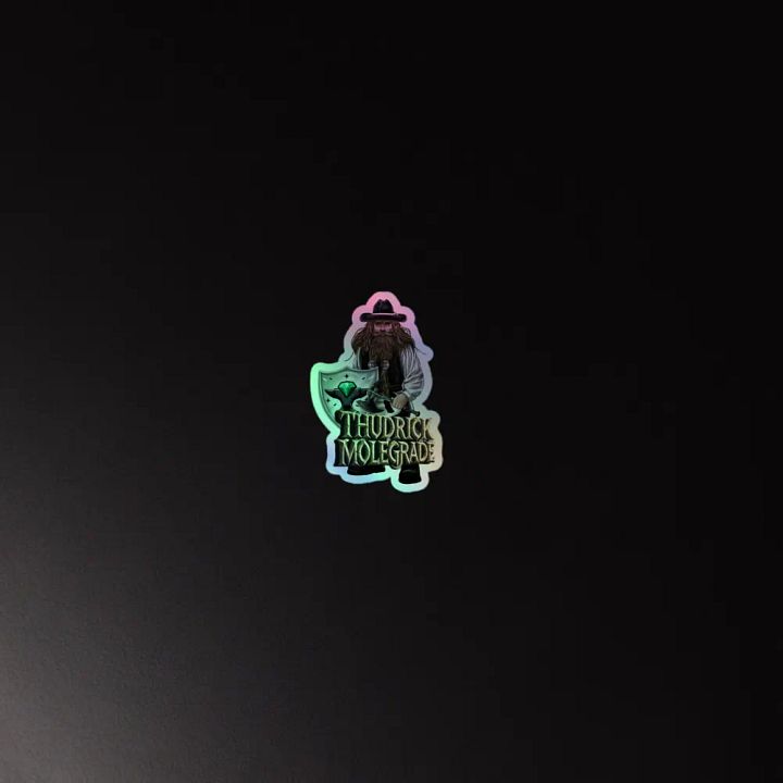 NoobsPodcast Thudrick Molegrade Holographic Sticker product image (2)