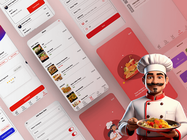 Ionic 8+ Restaurant Food Delivery App UI Template product image (1)