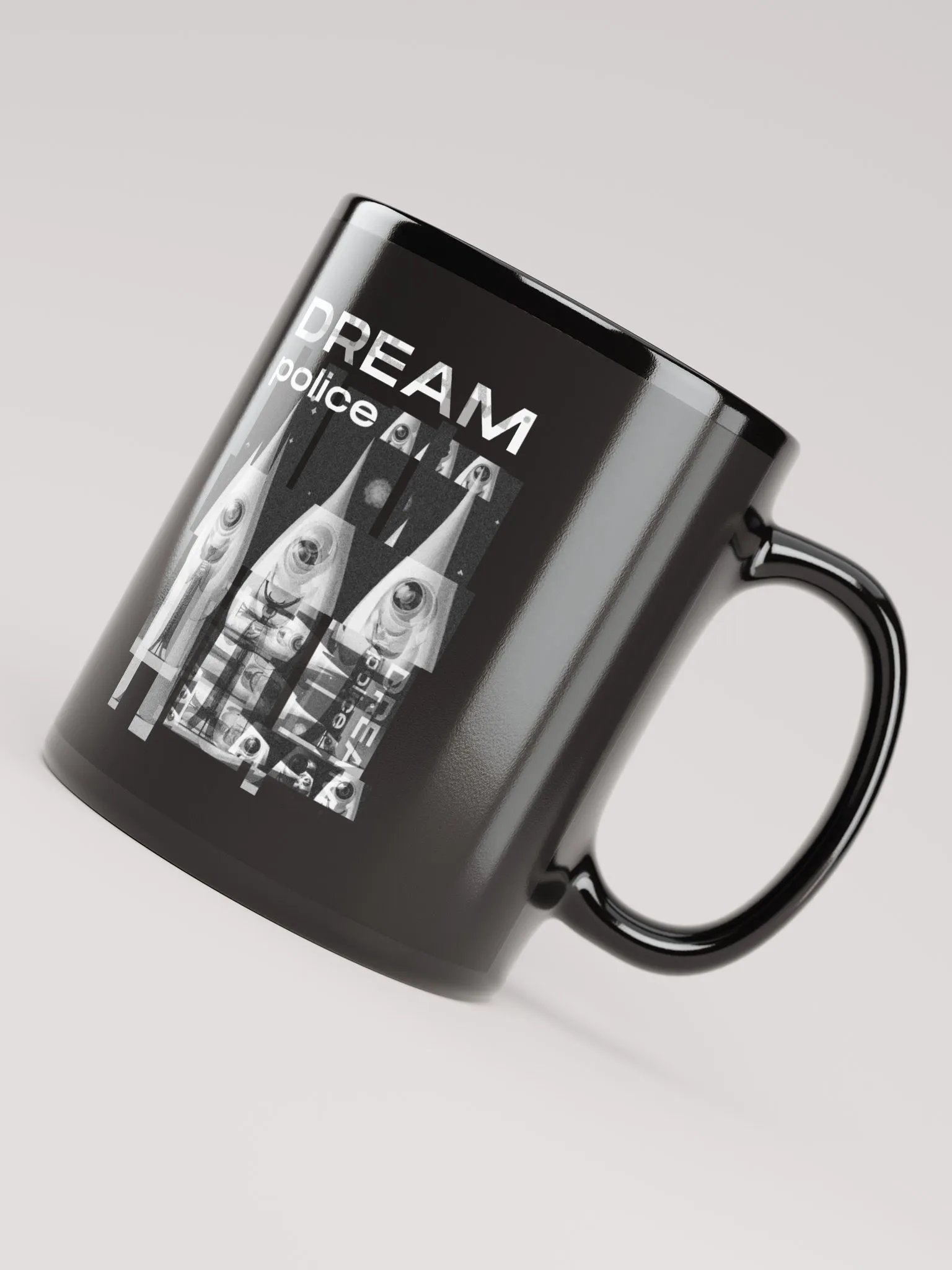 Dream Police Black Glossy Mug product image (4)