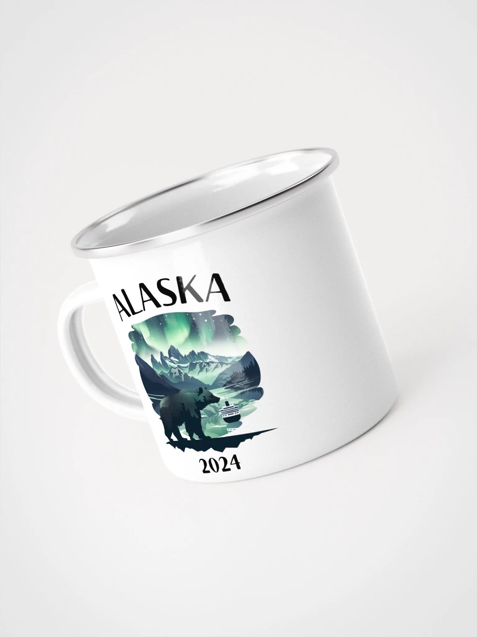 Alaska Wildlife 2024 Enamel Camping Mug product image (5)