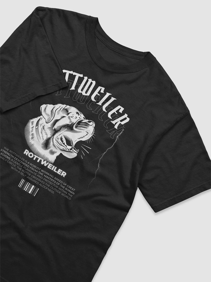 Black And White Barking Rottweiler Relaxed Fit T-shirt product image (2)