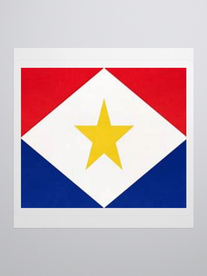 Saba Flag Sticker - Durable Vinyl for Indoor Use - Multiple Sizes Available product image (3)