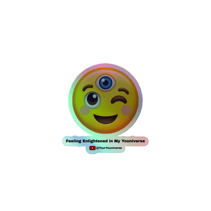 Feeling Enlightened in My Youniverse Holographic Sticker Sheet product image (1)