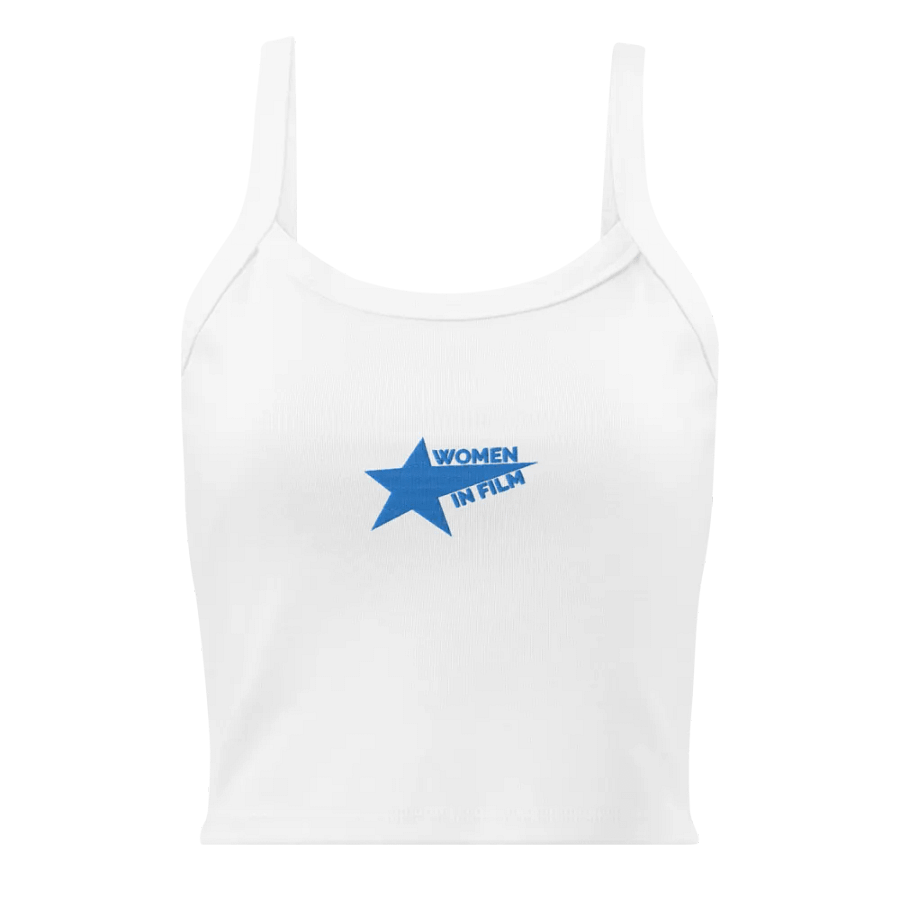 WIF STAR Blue Embroidered Tank product image (1)
