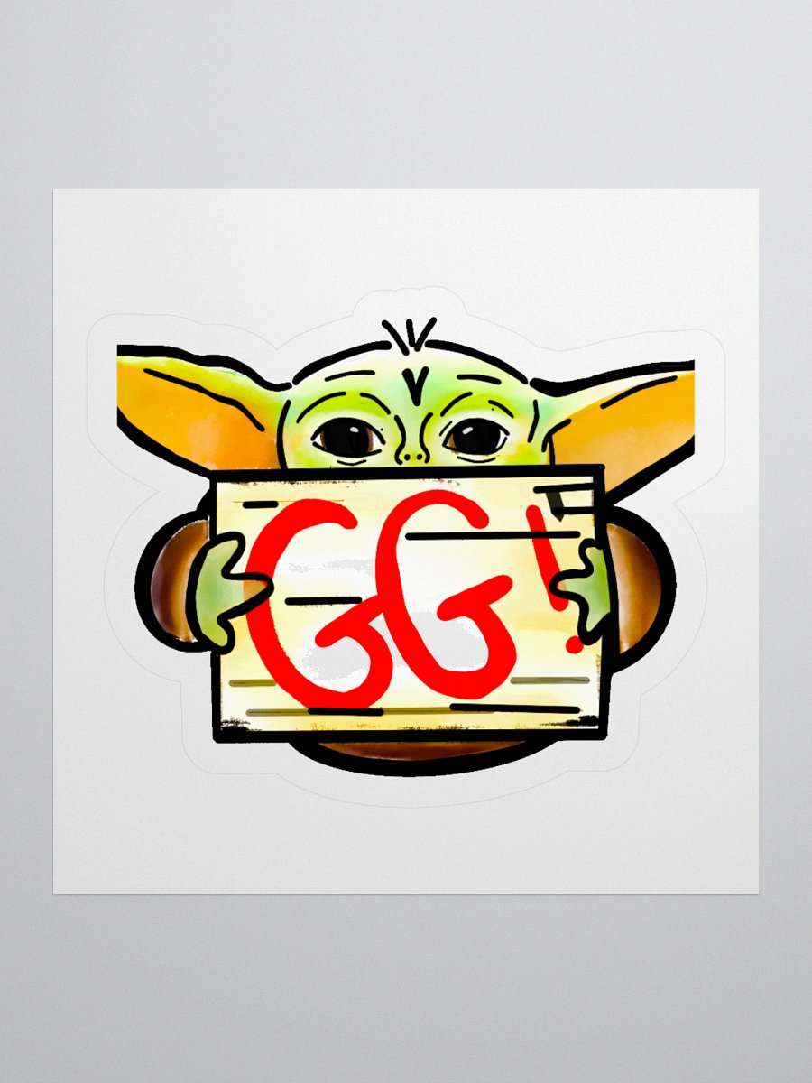 Baby Green Guy Vinyl Stickers (3" x 3") product image (1)