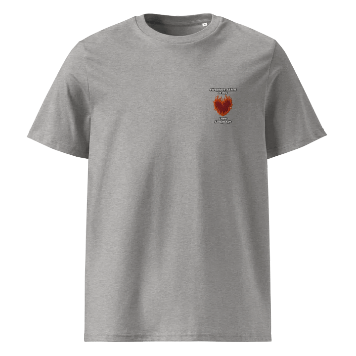 Flaming Heart - Fireplace ASMR is my Love Language | Embroidered Tee product image (9)