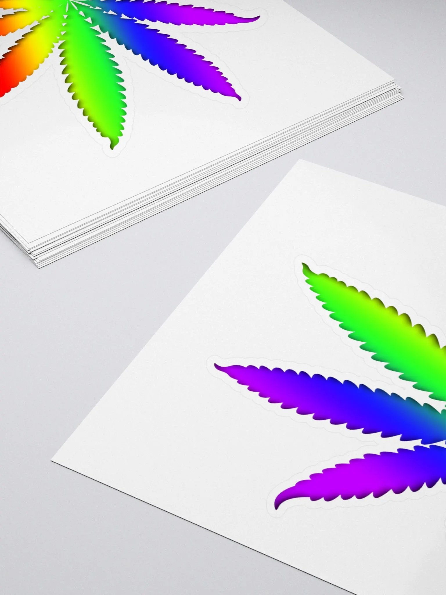 Rainbow Canna Leaf Sticker product image (4)