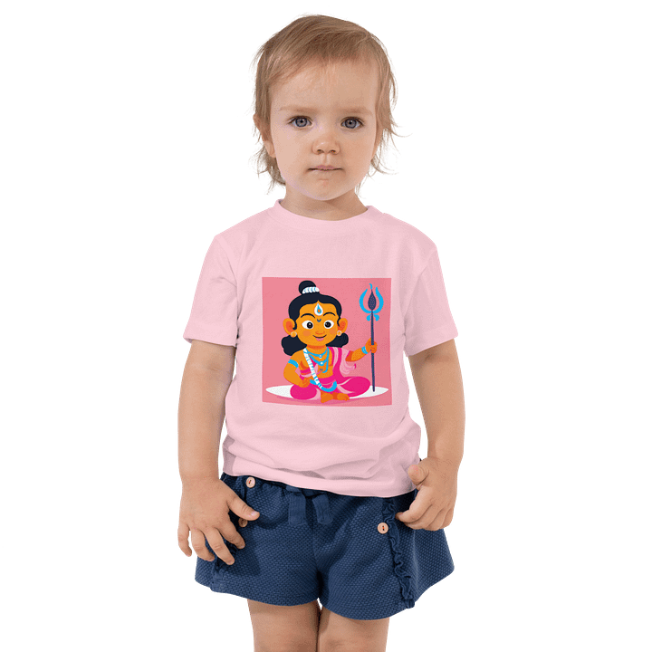 Playful Lord Shiva Pink T-shirt product image (1)
