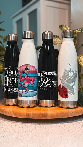 Keep that drank ice cold in these 17oz bottles 💦 Use it for the liq, H2O, hit ya baby momma/baby daddy upside the head with i...