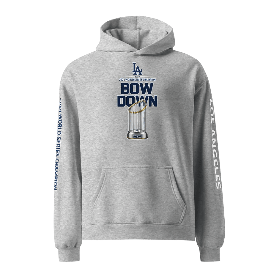 "Bow Down" LA Dodgers 2024 World Series Champion Hoodie | MLB Home Locker product image (4)