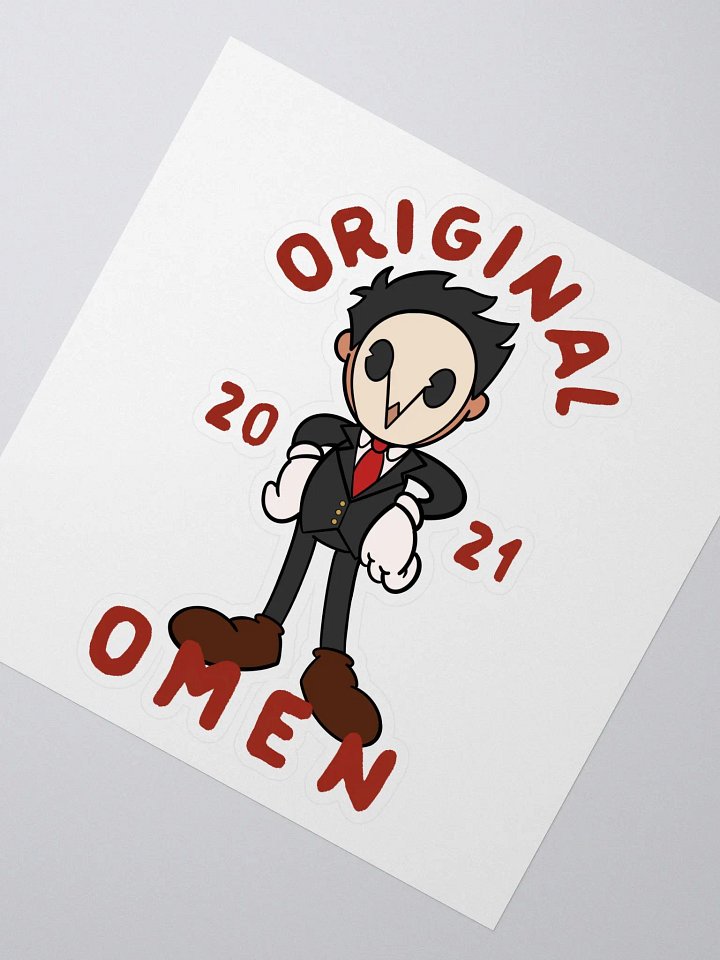 Vintage Omen Kiss Cut Sticker product image (2)