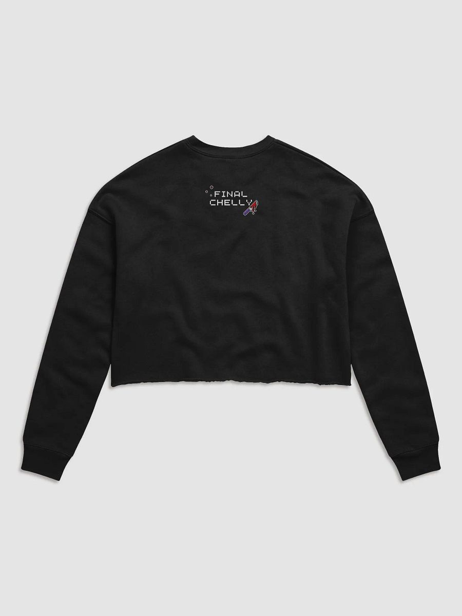 Dont Forget To Ready Up! Womens Fleece Printed Crop Top Sweatshirt product image (6)