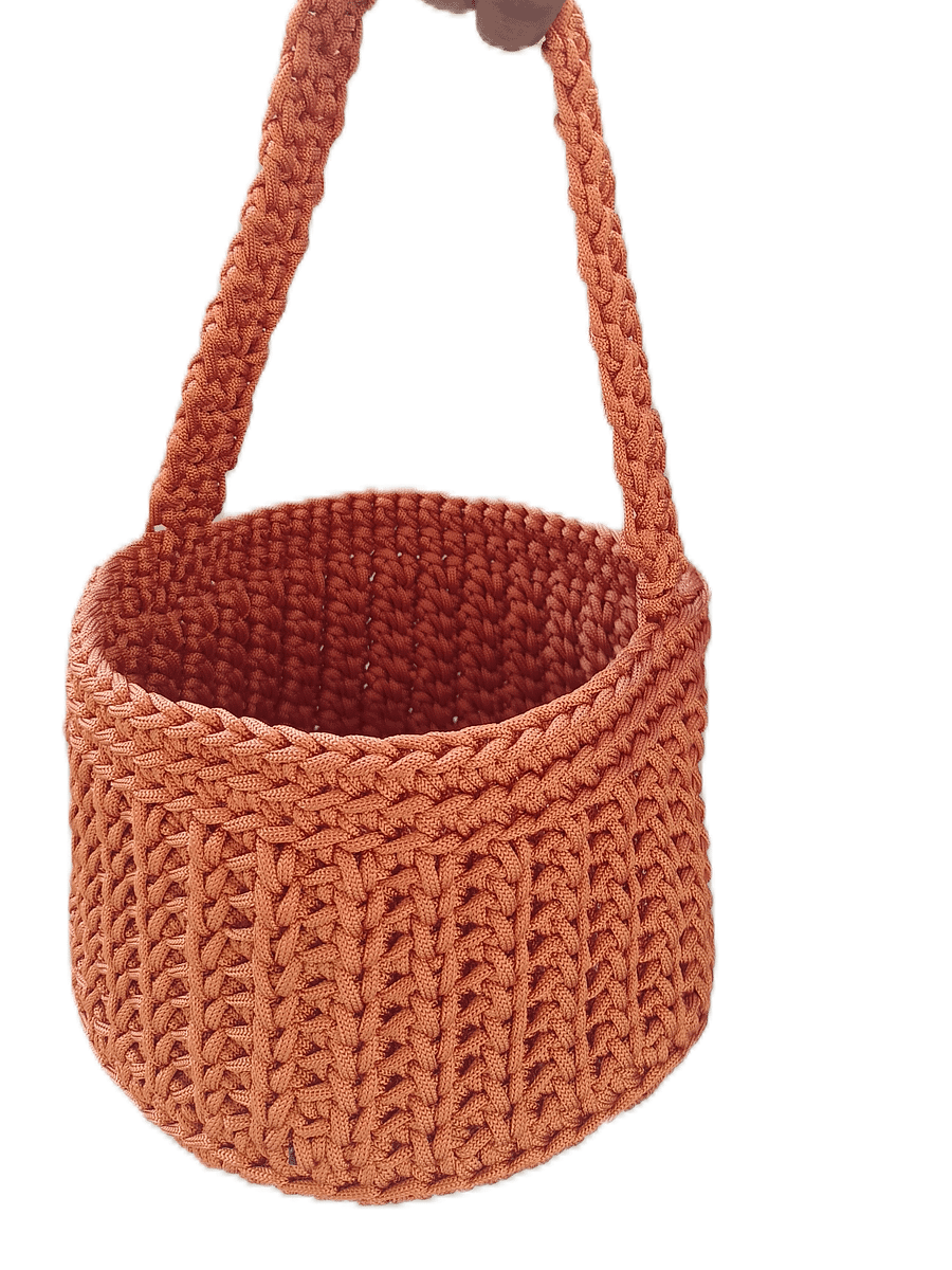 Crochet round basket product image (2)