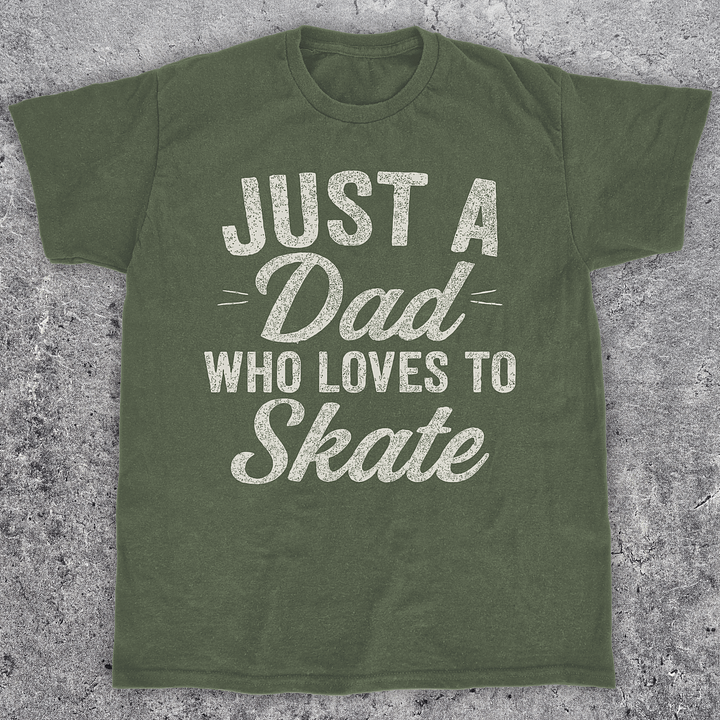 Just a dad, Skateboarding t-shirt, Unisex product image (1)