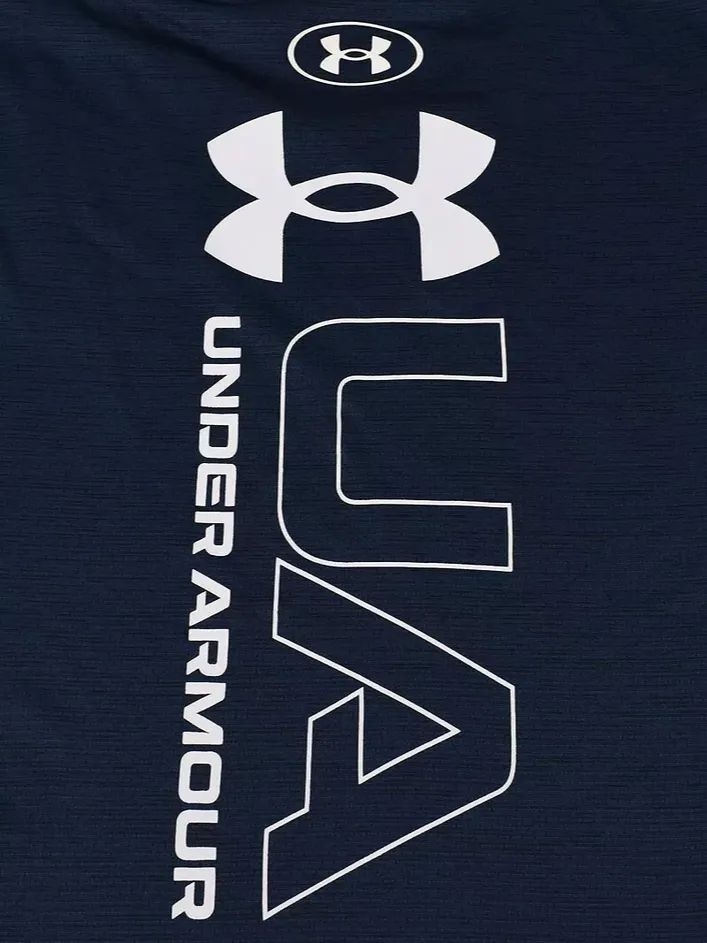 UNDER ARMOUR Mens Navy Training Vent Crew Neck Short Sleeve T Shirt LARGE NWT product image (2)