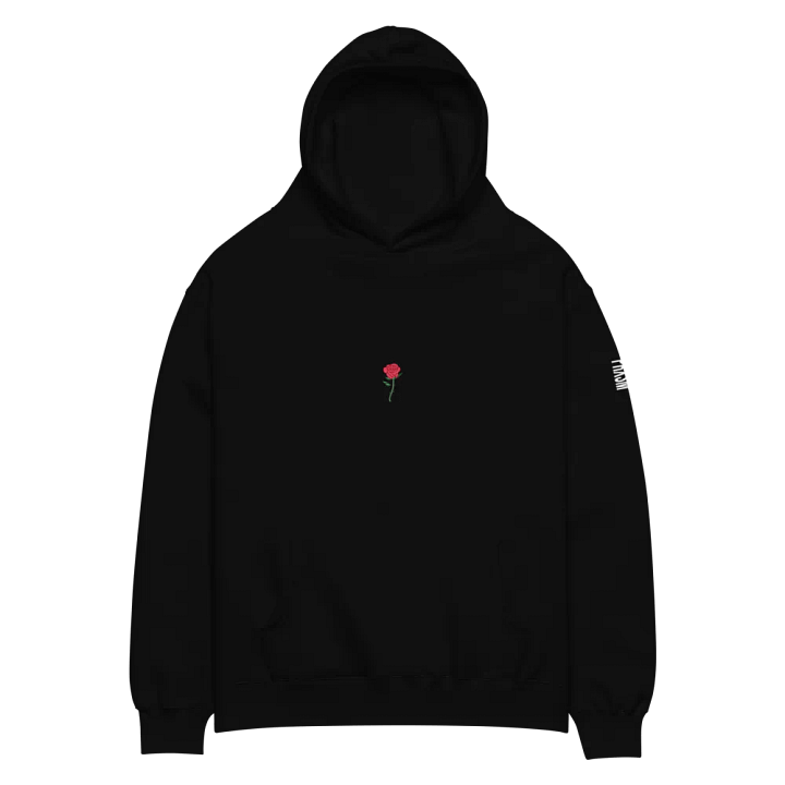 "ROSE" ⎼⎼⎼ BLACK 'ESSENTIAL' HOODIE product image (2)