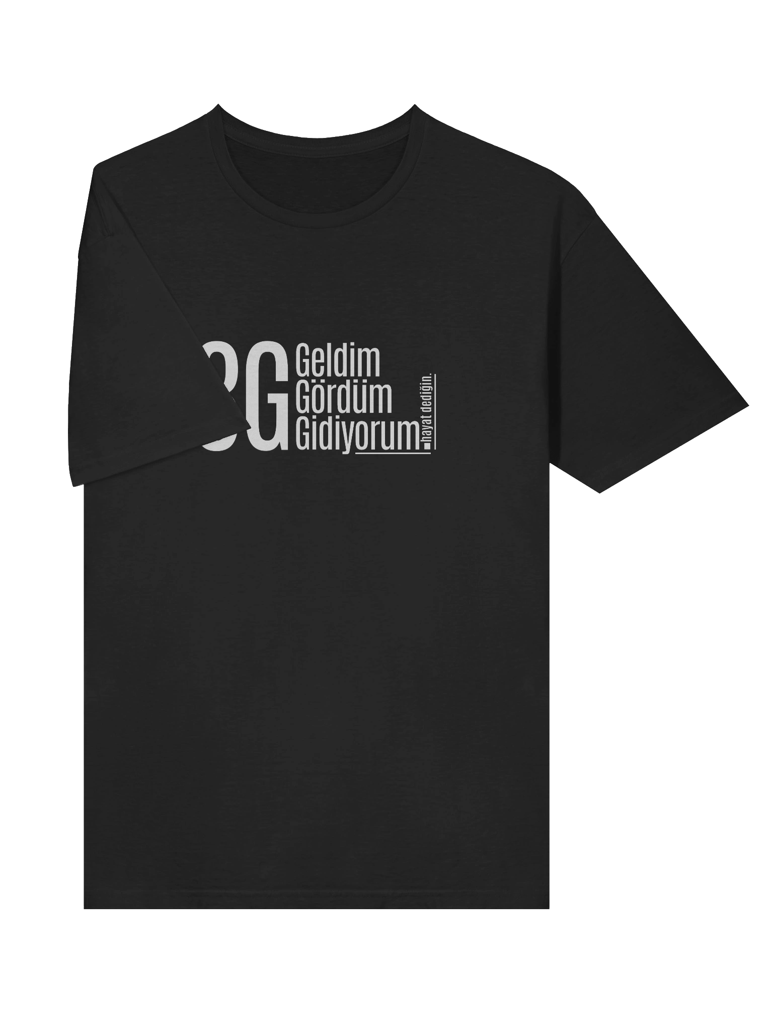 3G Minimalist Felsefe: "Geldim Gördüm Gidiyorum" Türkçe Tasarımlı Gildan Softstyle Unisex Yumuşak Tişört product image (5)
