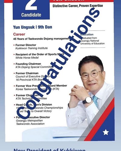 Congratulations to our new Kukkiwon President @kukkiwon_official #kukkiwon