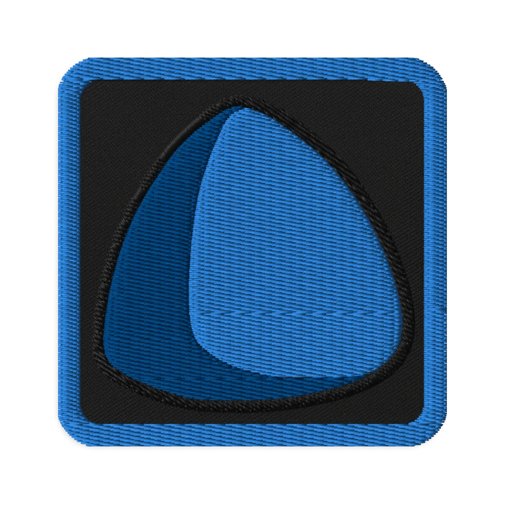 Blue Triball Embroidered Patch product image (1)