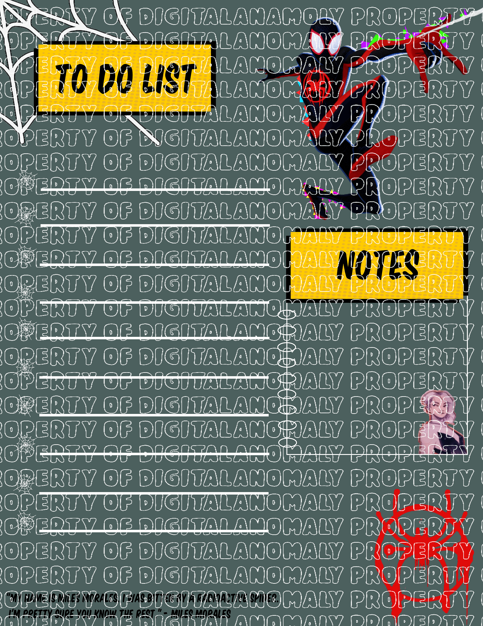 Friendly Neighborhood Super Hero To Do List for PDF Apps/ (GoodNotes, Xodo, Adobe Acrobat, etc.) product image (1)
