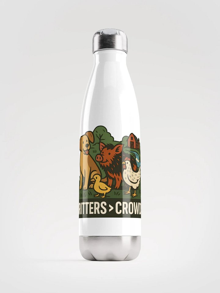Critters Over Crowds Stainless Steel Water Bottle product image (6)