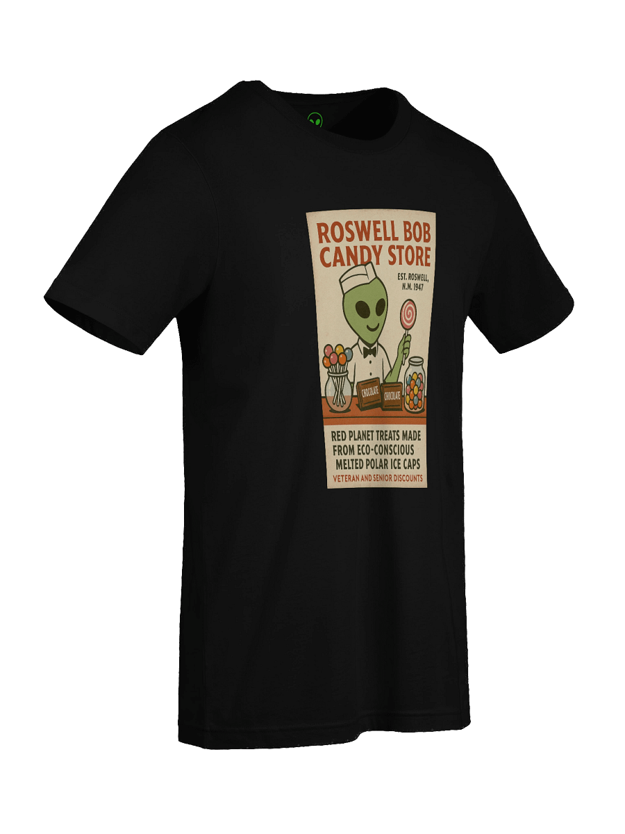 Candy Store Roswell Aliens 1950's Retro Poster Unisex T-Shirt product image (95)