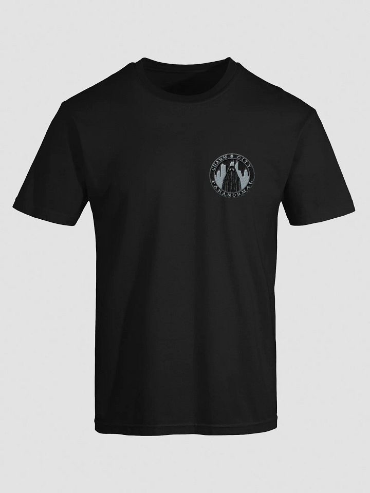 Charm City Paranormal Badge Embroidered Pocket Tee product image (1)