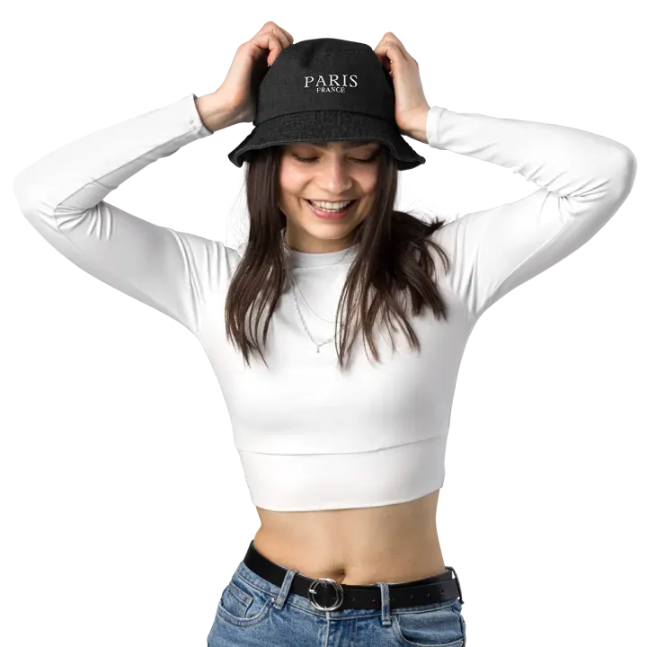 Paris Pop Denim Bucket Hat product image (1)