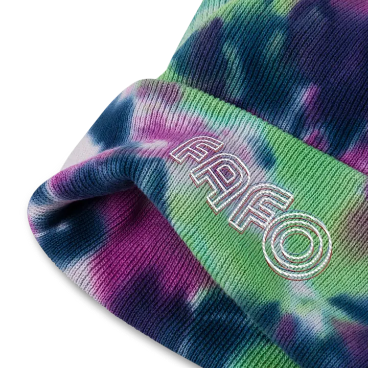 FAFO tie-dye beanie product image (6)