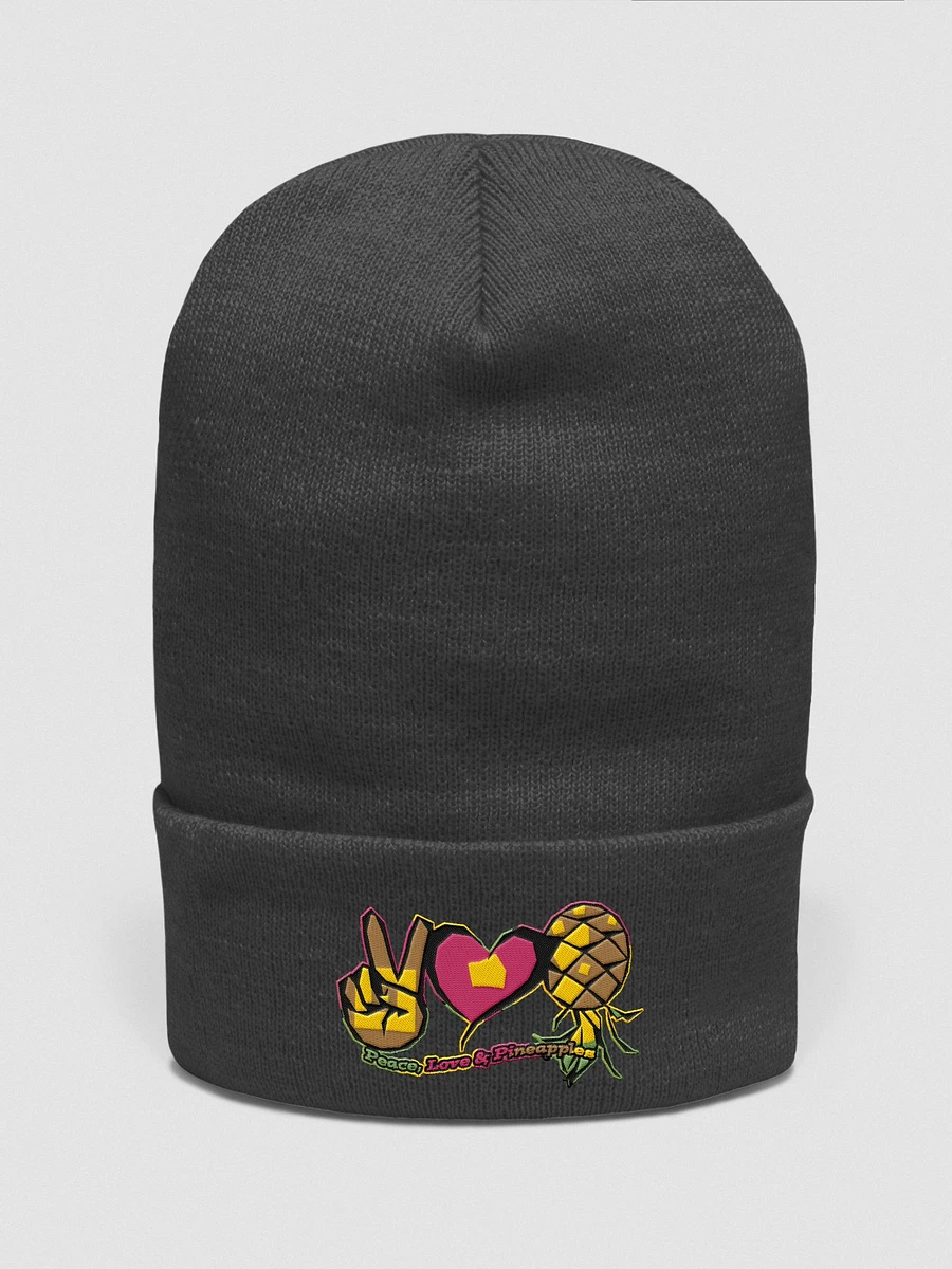 Peace Love & Pineapples embroidered swingers beanie product image (5)