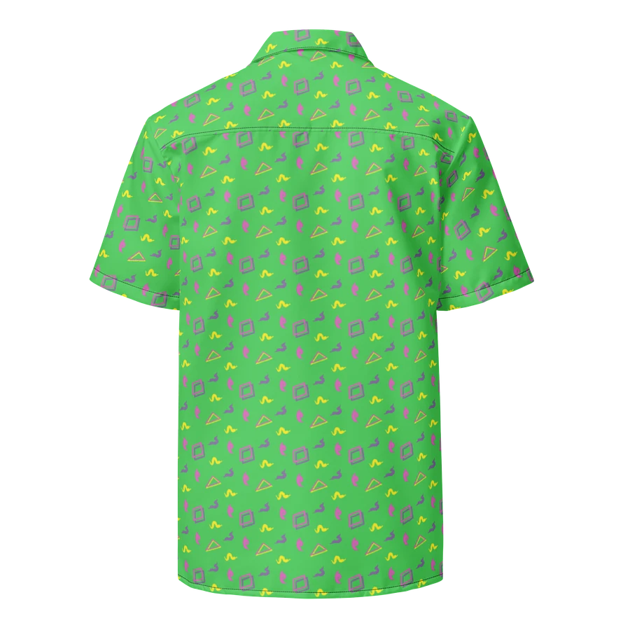 Oh Worm green pattern button down shirt product image (3)