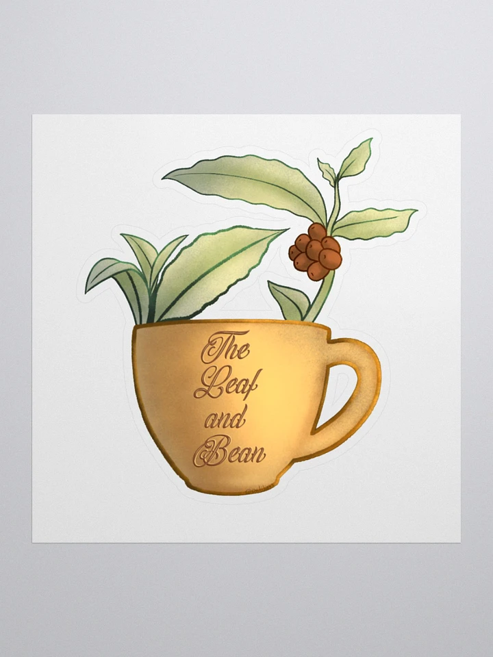 The Leaf and Bean Logo Sticker product image (1)