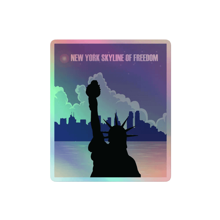 NYC Skyline Of Freedom Sticker product image (2)