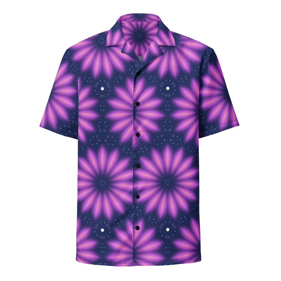 Hawaiian Style Shirt, Button Up, Unisex, Purple Burst product image (1)