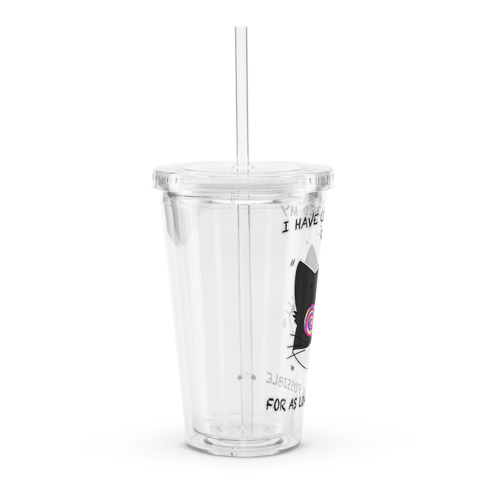 Rage Cat Clear Plastic Tumbler product image (3)
