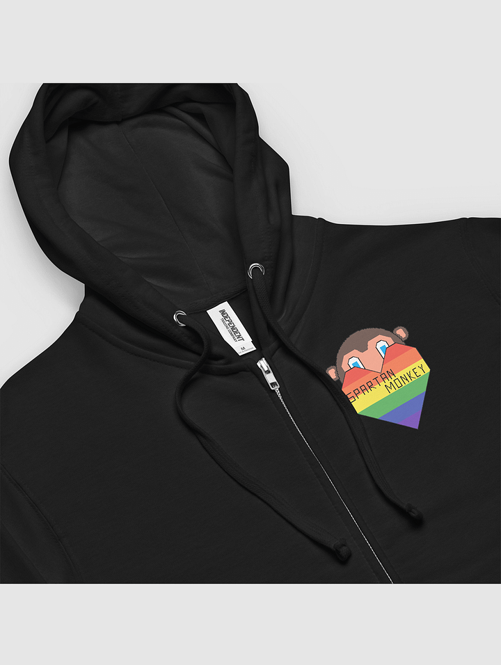 Spartan logo zip up hoodie product image (2)