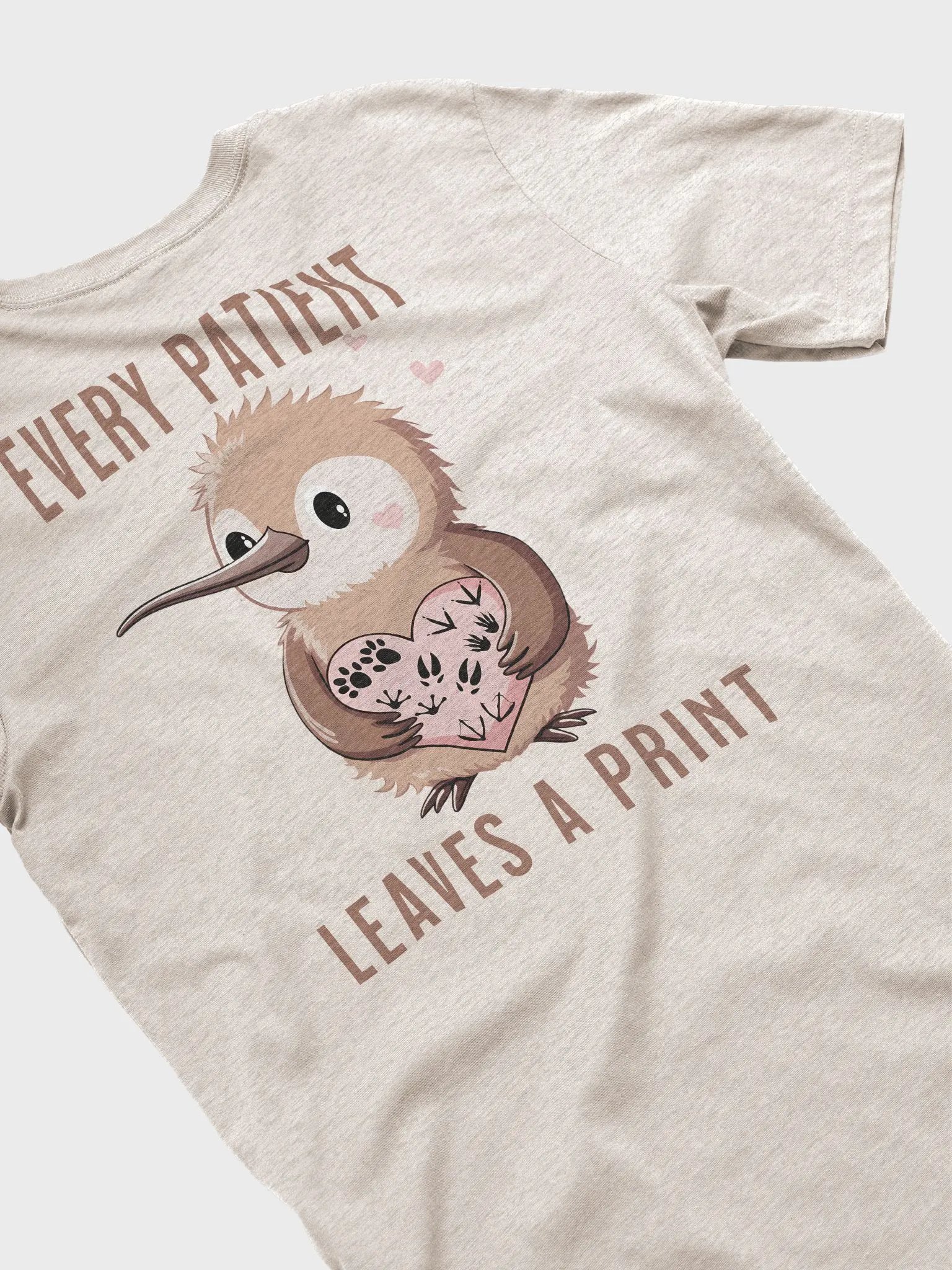 Kawaii Kiwi - Every Patient Leaves a Print, Wildlife Lover Gift, Cute Animal T-shirt product image (4)